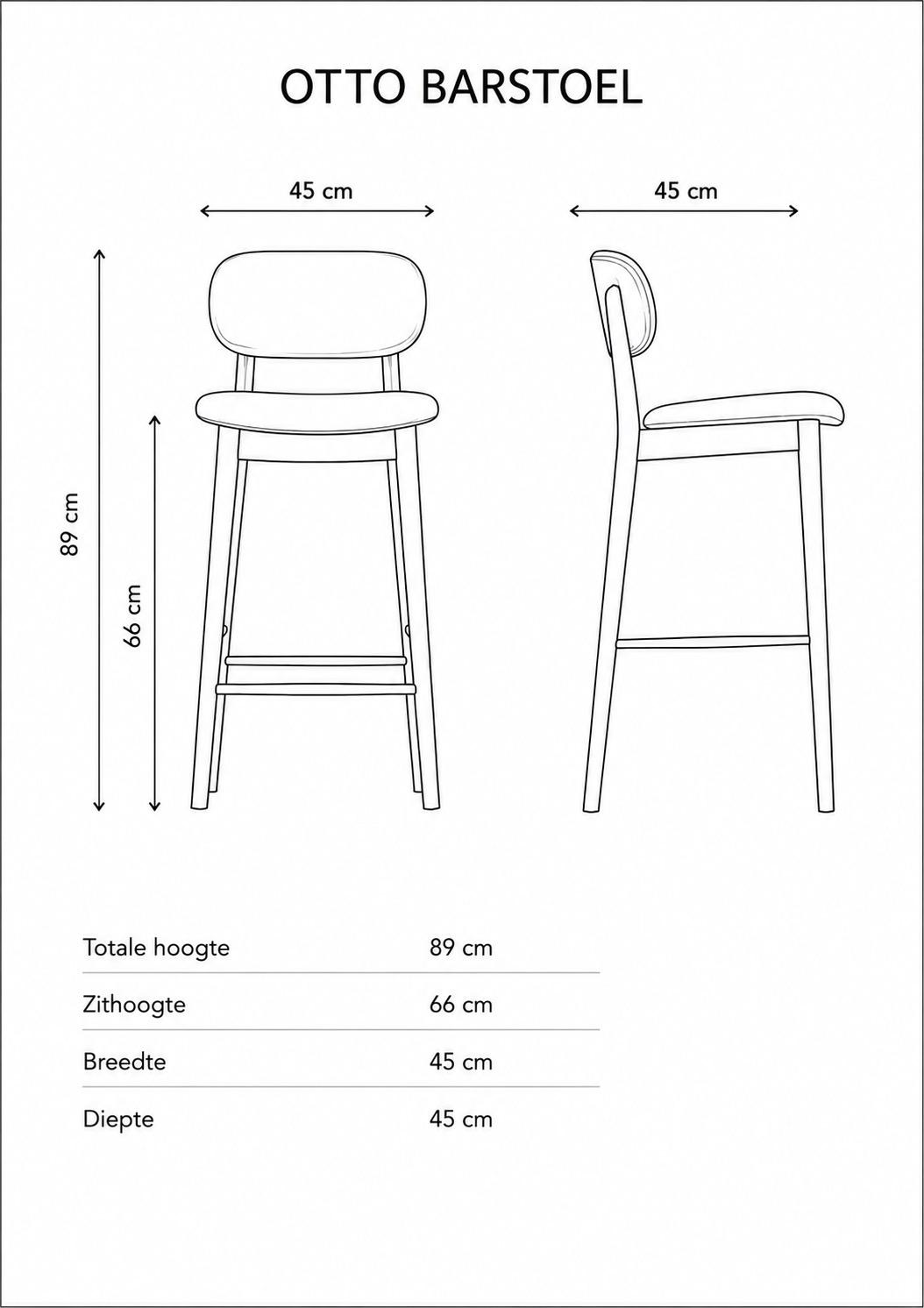 Technische fiche Otto bar